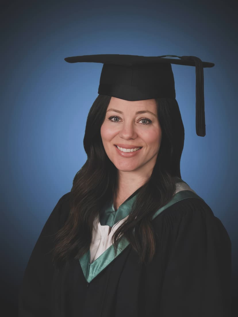 Steph on graduation day